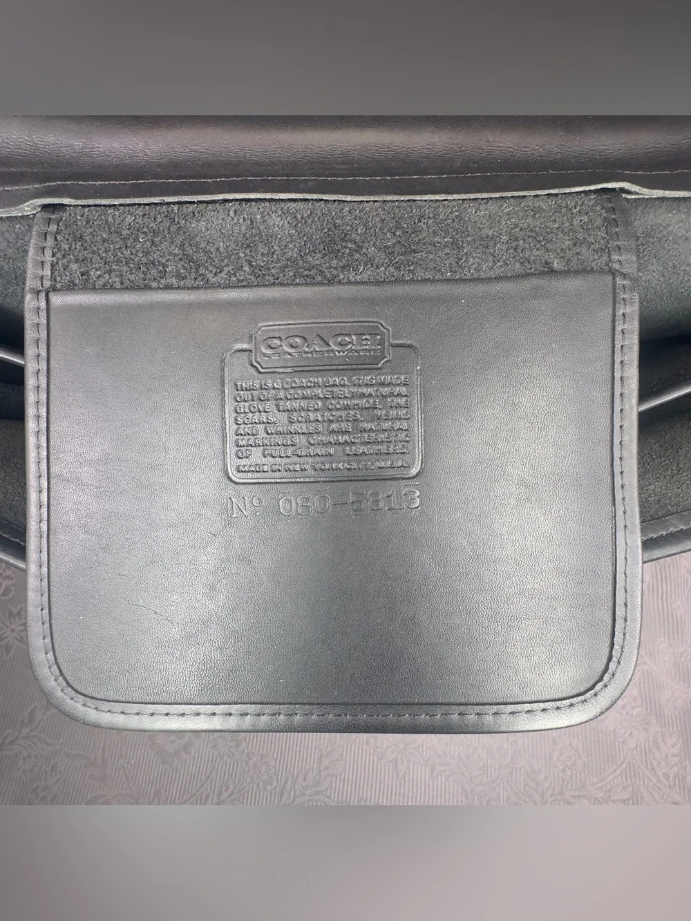 Coach Vintage Full Grain Leather Made in NYC Handbag Briefcase